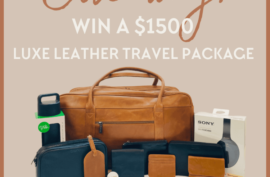 WIN a Luxe Leather Travel Package