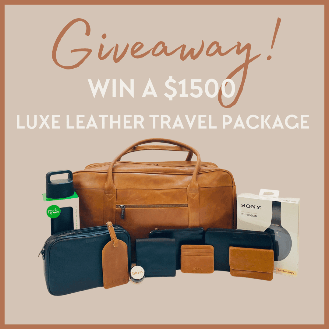 WIN a Luxe Leather Travel Package