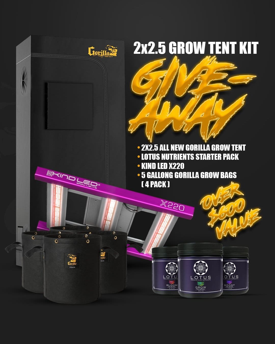 WIN a Gorilla Grow Tent Kit