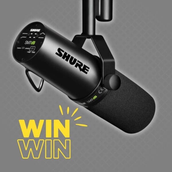 WIN a Shure Sm7db Dynamic Vocal Microphone