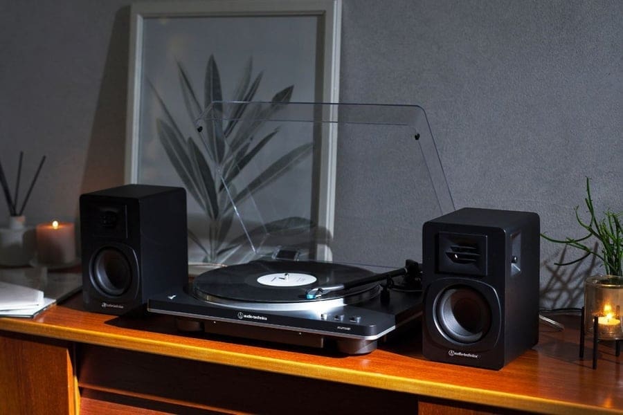 WIN An Audio-Technica Wireless Bluetooth Turntable And Powered Bookshelf Speakers