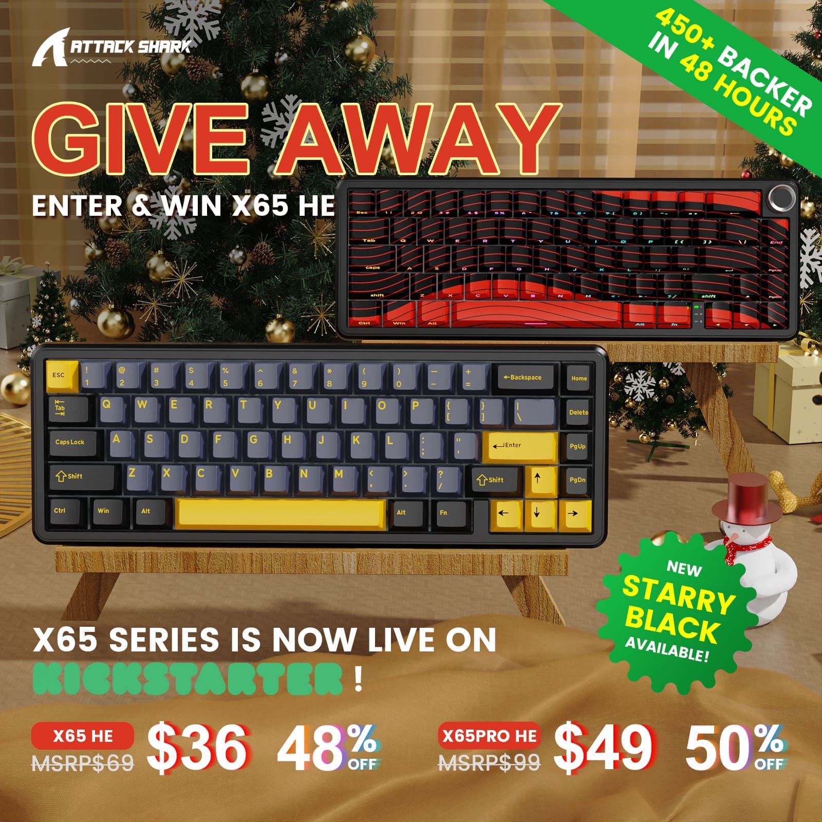 WIN An X65 He Keyboard